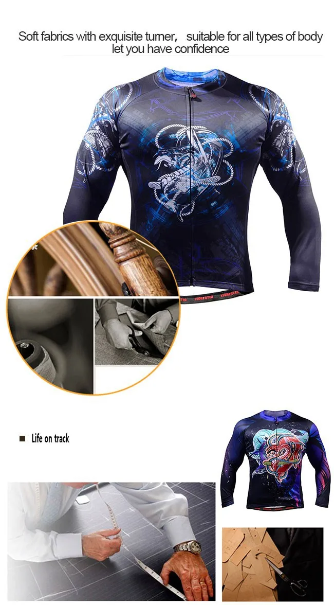 Мужские куртки для велоспорта, одежда с рисунком дракона, колготки для фитнеса, компрессион, Джерси с длинными рукавами, тренировочная спортивная одежда