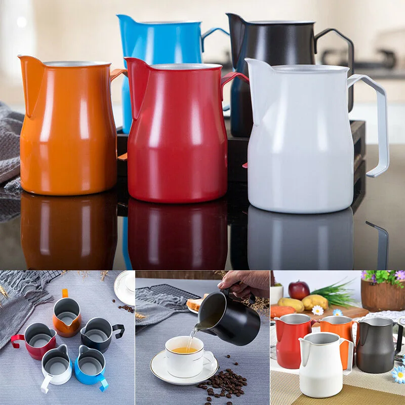 

Milk Frothing Jug Espresso Coffee Pitcher Barista Craft Coffee Latte Stainless Steel Milk Jug 899