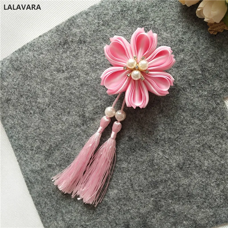 

LALAVARA 30pcs custom Chinese classical flowers hair accessories children girls hair pins