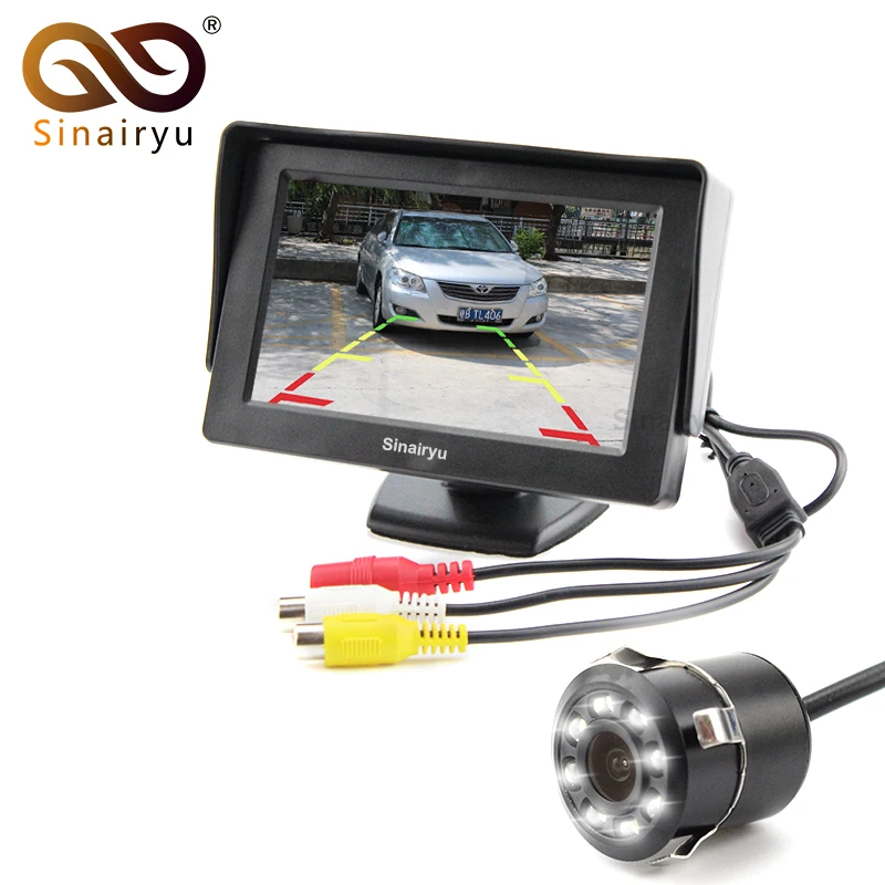 8LED CCD Waterproof Vehicle Camera Universal HD Car Rear View Back Up