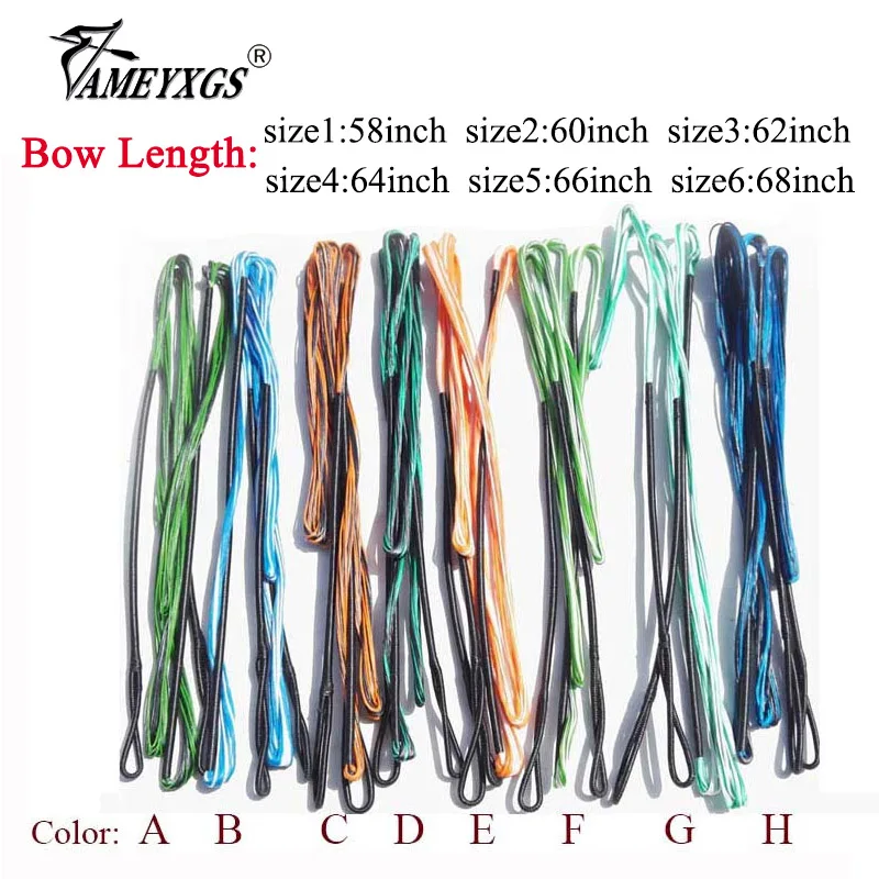 

1pc Archery 16 Strands Bowstring 58-68inch Recurve Bow Traditional Bow Longbow Replacement String Shooting Hunting Accessories