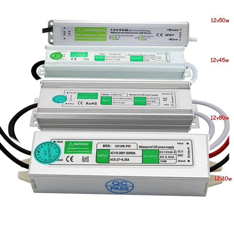 12 V DC 30 W DEL Alimentation Alimentation Travo Transformateur IP 67 Pilote