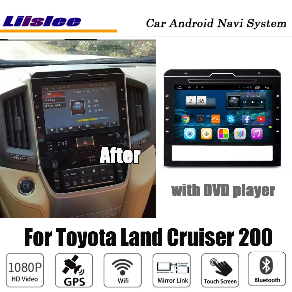 Для Toyota Land Cruiser 200 Радио HD экран gps навигация Android мультимедийная система DVR Вождение видео рекордер