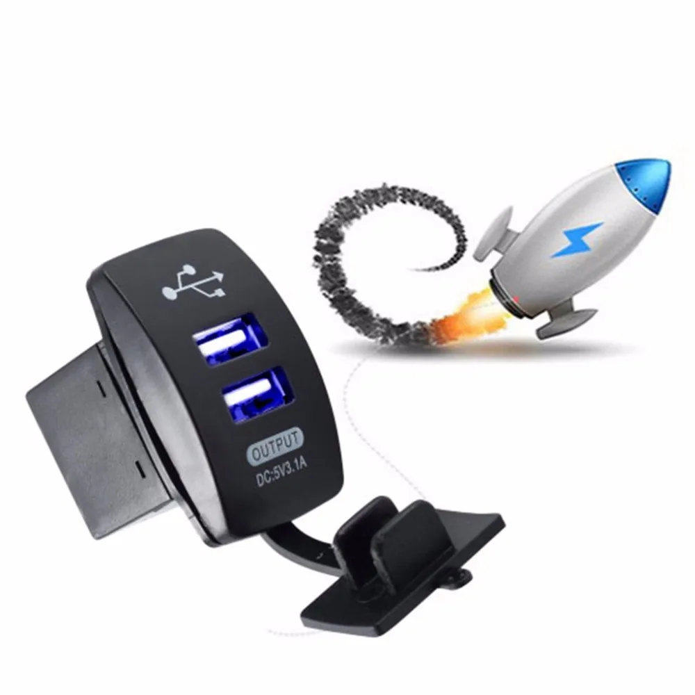 Горячая двойной USB автомобильный мотор прикуриватель 12 В розетка разветвитель зарядное устройство адаптер питания APR24