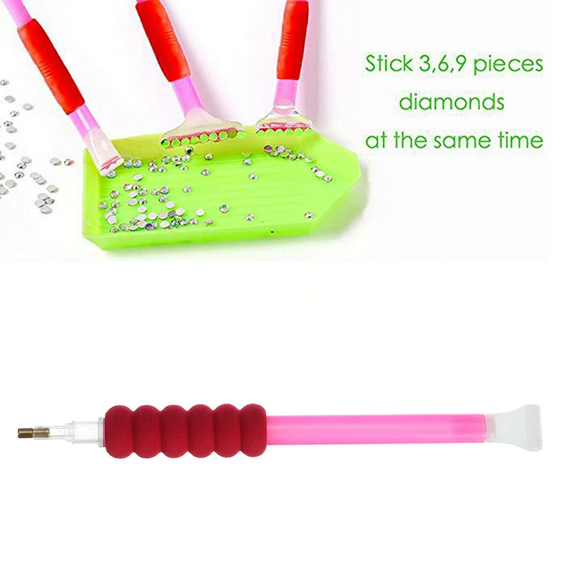 119Pcs 5D Diamond Painting Tool Diamond Embroidery Accessory Full Kit Pen Glue Tweezer with Storage Box DIY Rhinestone Craft Set