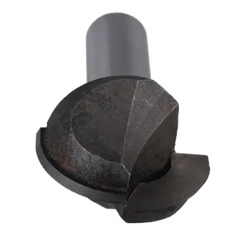 

0.5" Shank 3D Groove Acrylic Wood Angel Blade Round Bottom Router Bit Silver