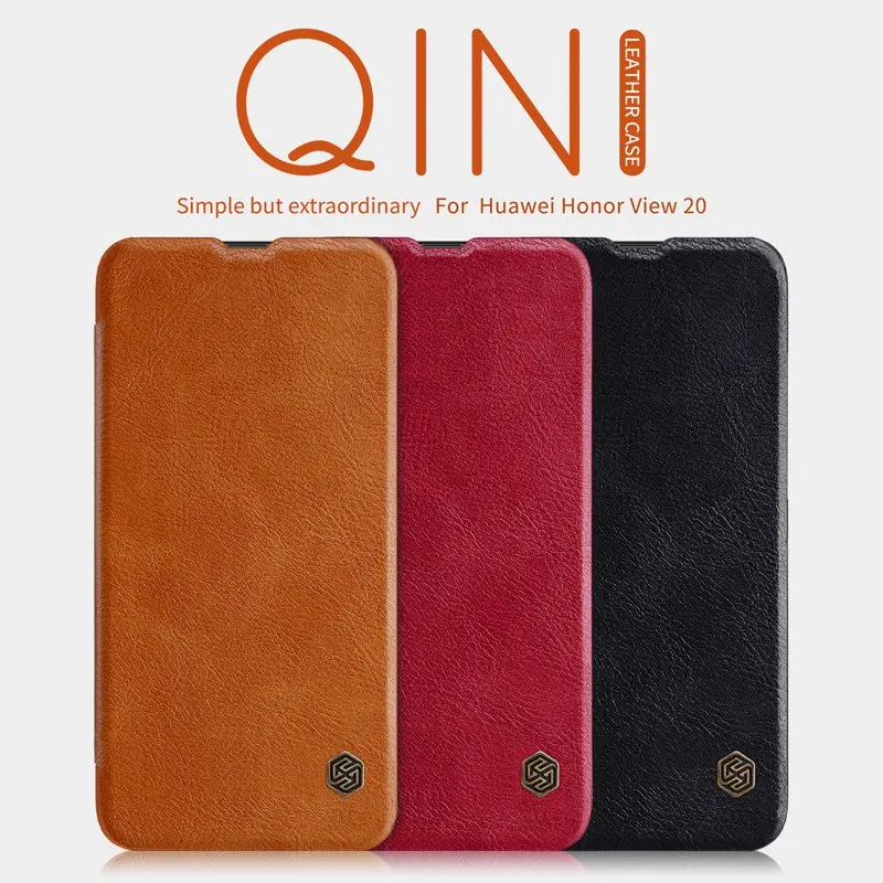 

Nillkin case Huawei view 20 PU leather cover 6.4" Vintage case for huawei view 20 luxury wallet on mobile phone bags
