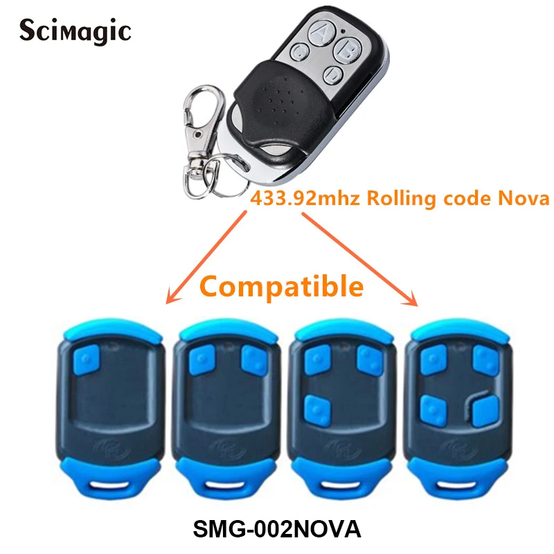 Запасной ключ Centsys Centurion NOVA Blue для гаражных ворот 433 92 МГц 1 шт. | Электроника