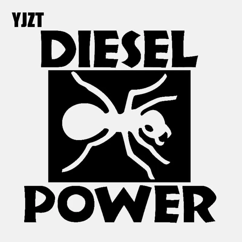

YJZT 15CM*15CM DIESEL POWER Funny Vinyl Decals Car Sticker Black/Silver C3-1024