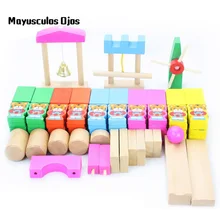 Деревянные животные органы домино детские деревянные строительные блоки игрушки Обучение маленьких детей развивающие игрушки