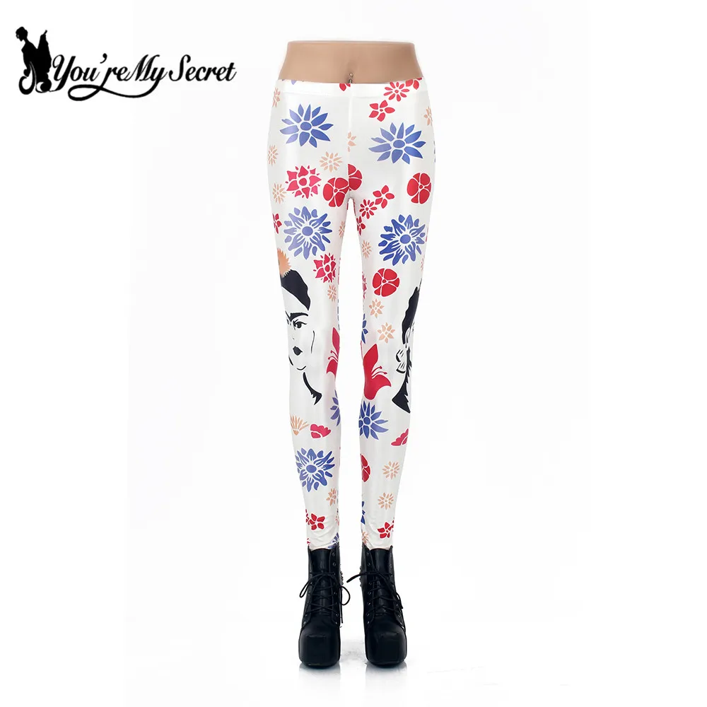 

[You're My Secret] Workout Leggings Skull Fantacy 3d Print Fitness Pant High Waist Push up Elastic Slim Leggings For Women