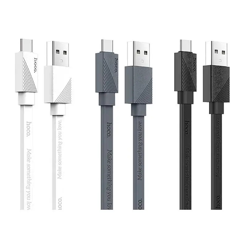 

HOCO U34 1.2m USB Type-C Fast Charging Data Sync Charger Cable for Android Phones USB Charging Cord Charger Cable High Quality