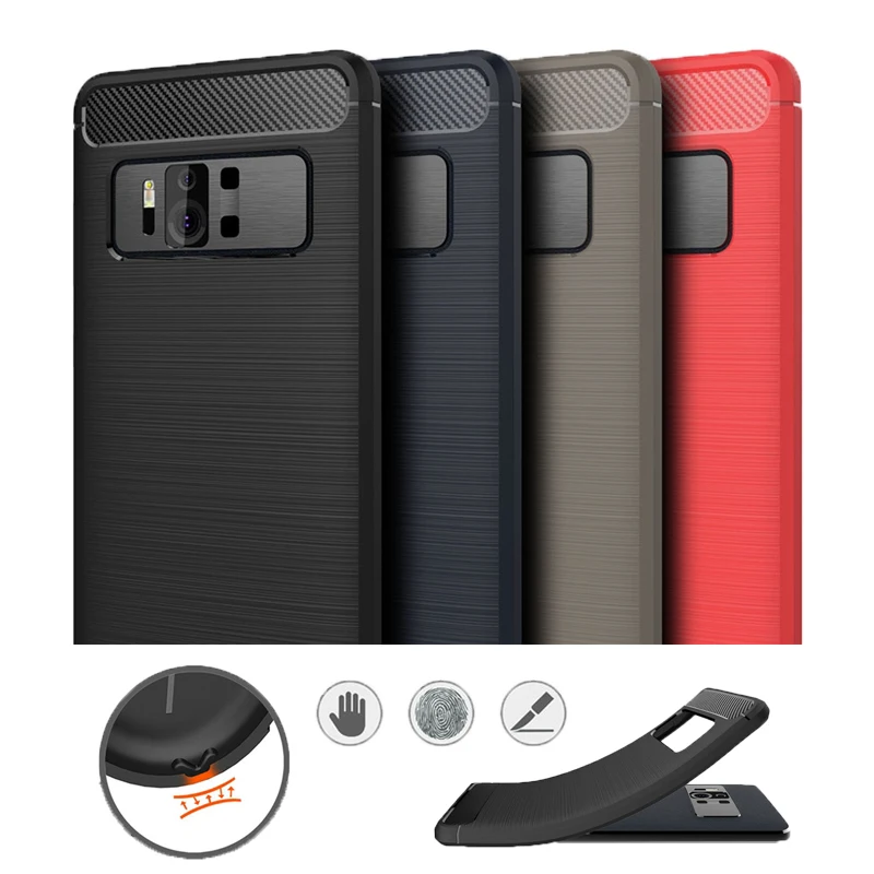 Чехол TRISEOLY для Asus Zenfone AR ZS571KL 5 7 дюйма Роскошный Матовый ТПУ чехол из углеродного