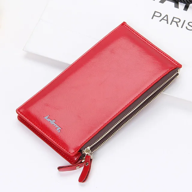 

New Multi Function Oily Wax Long Wallet