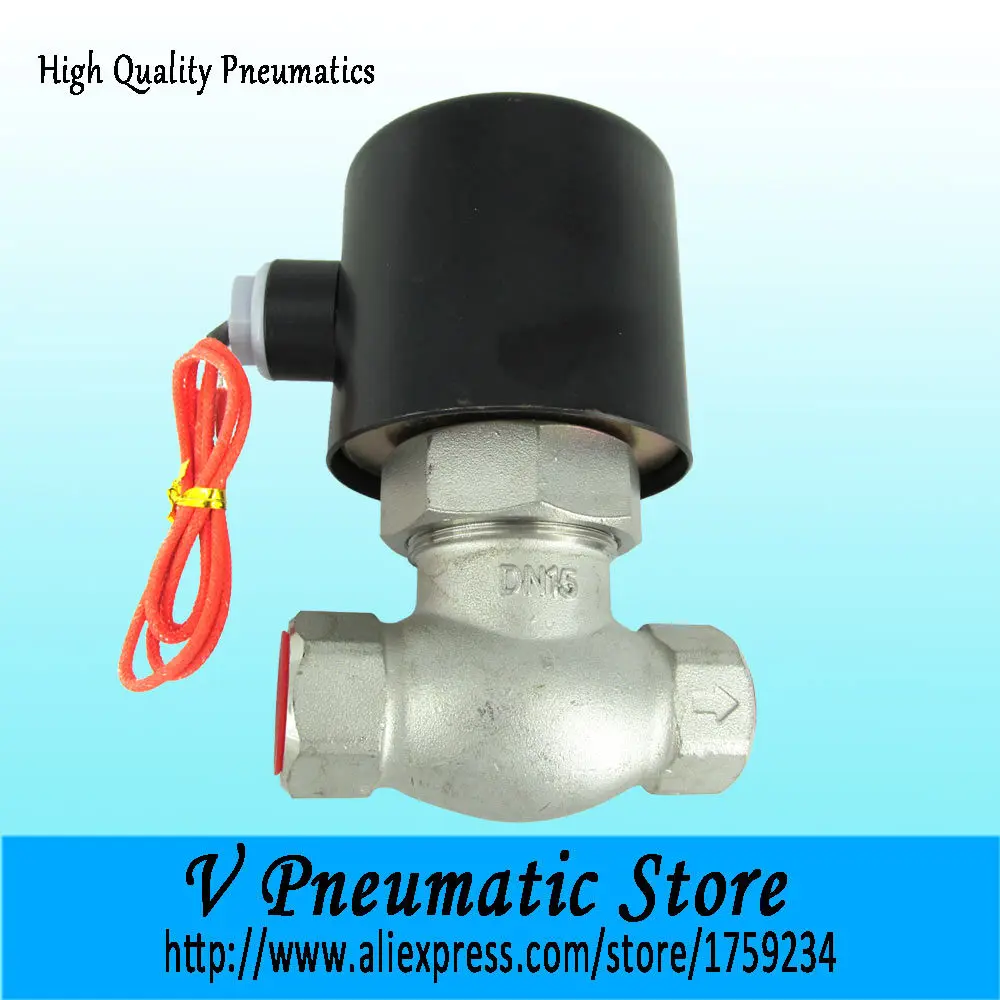 half inch 2/2 way pilot acting normally closed stainless steel steam solenoid valves US 2L model | Обустройство дома