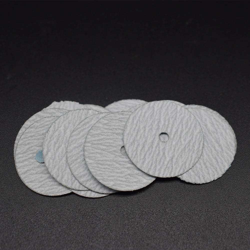 100PCS Grinding White Abrasive Paper 22MM Sanding Disc Electric Die