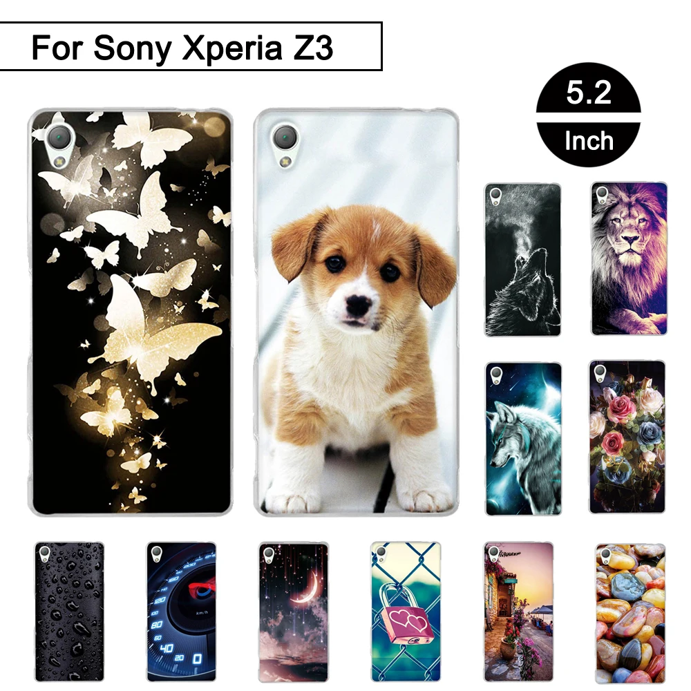 Чехол для sony Xperia Z3 D6603 D6643 D6653 D6616 5," Мягкая силиконовая задняя крышка для телефона для sony Xperia Z 3 Чехол Fundas TPU Coque