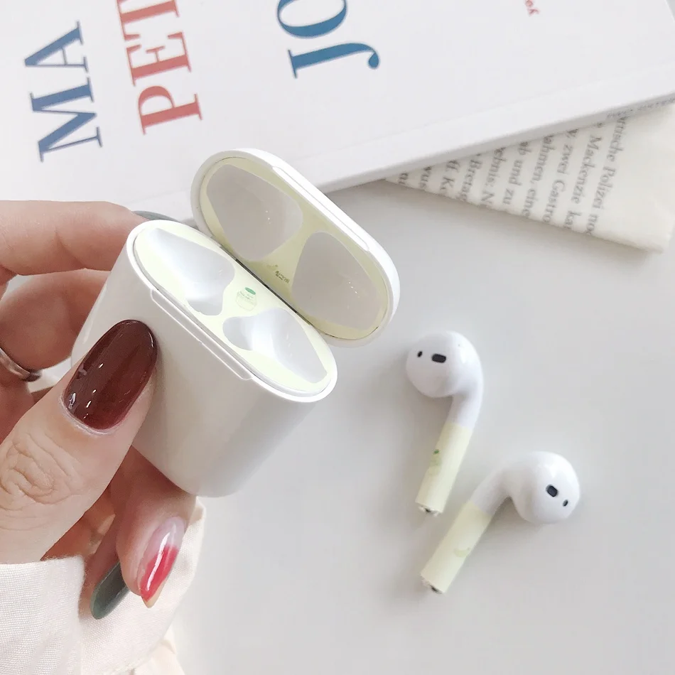 Для AirPods случае 3D мультяшный наушник чехол для Apple Airpods 2 забавные интимные аксессуары защитную крышку с палец кольцо ремень - Цвет: B7