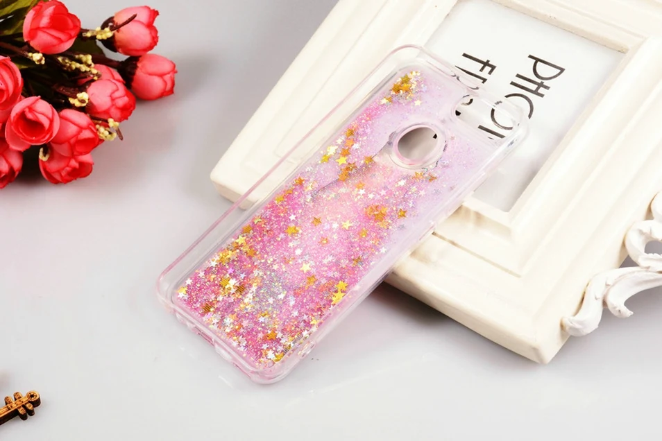 Icoque Glitter Cases for Huawei Nova 2 Case Silicon Cute Cover Women Luxury Coque Girl Soft TPU Pink Funda for Huawei Nova2 Case (3)