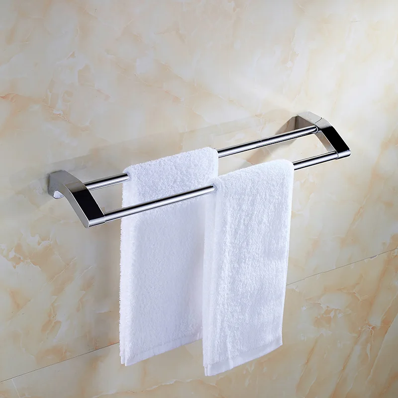 free shipping 304 stainless steel towel bar bathroom rack, hardware