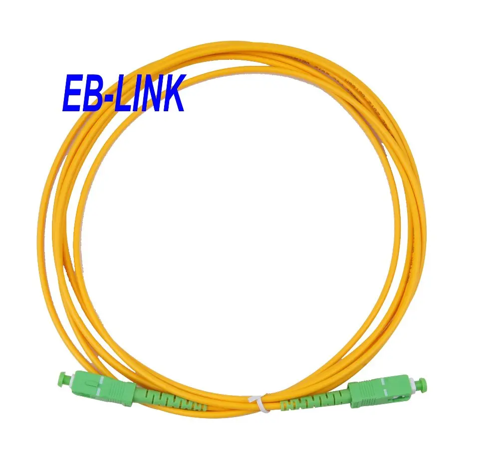 

5Meters SC/APC-SC/APC,3.0mm,Singlemode 9/125,Simplex,Optical Fiber Patch Cord Cable,SC to SC