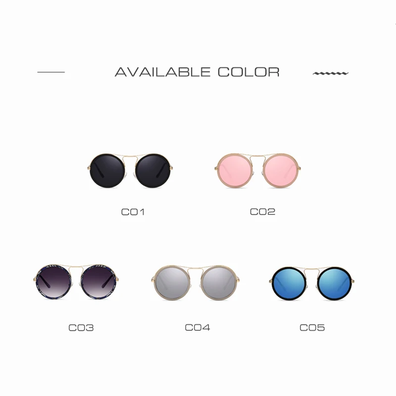 AOFLY винтажные круглые Светоотражающие женские очки, солнцезащитные очки для женщин, брендовые дизайнерские солнцезащитные очки UV400 AF79136