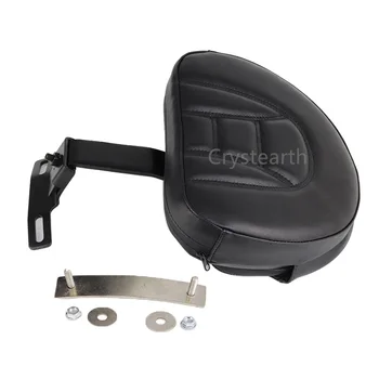 

Motorcycle Adjustable Plug In Driver Rider Seat Backrest Pocket Kit For 2007-2017 Harley Fatboy FLSTF / Heritage Softail