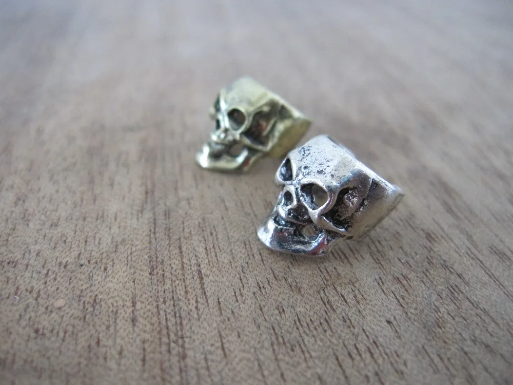 

4PCS/Lot Skull Dreadlock Dread Hair Clip Beads 9mm Hole