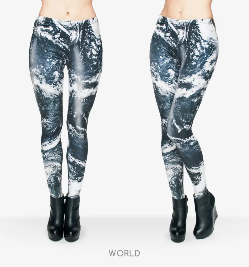 Zohra Brand Night Moon 3D Printing Our world Legging Punk Women Legins Stretchy Trousers Casual Pants Leggings 10