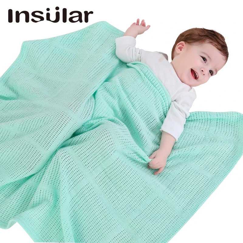 Cotton Toddler Baby Swaddle Soft Newborn Blankets Pure Cotton Hollow