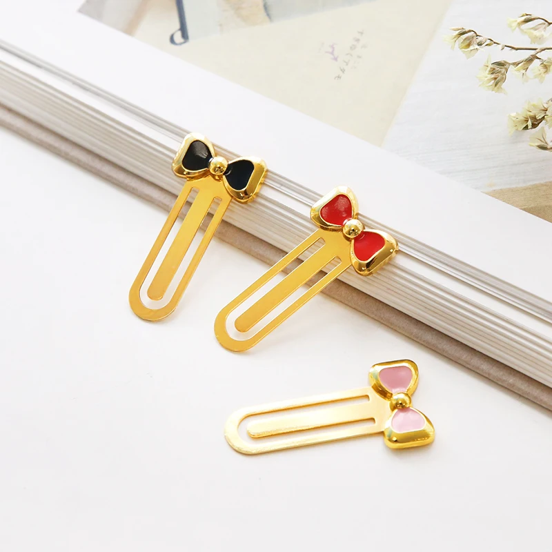 

3 шт./лот изящный галстук-бабочка, металлическая книжка, милые мини-зажимы, держатель для страниц, милые канцелярские принадлежности, офисные и школьные принадлежности, подарок FC604