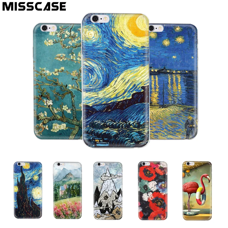 Phone Cases for iphone 7 Plus Soft Silicone Van Gogh Star print cover case for apple iphone 4 4s 5 5S 5C SE 6 6s plus case coque Phone Cases for iphone 7 Plus Soft Silicone Van Gogh Star print cover case for apple iphone 4 4s 5 5S 5C SE 6 6s plus case coque