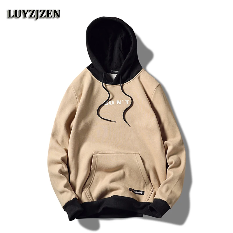 

LUYZJZEN Brand New Autumn Hoodies Men Sweatshirt Mens Hoodies Sweatshirts Slim Fit Men Hooded Sudadera Hombre Casual Outwear K96