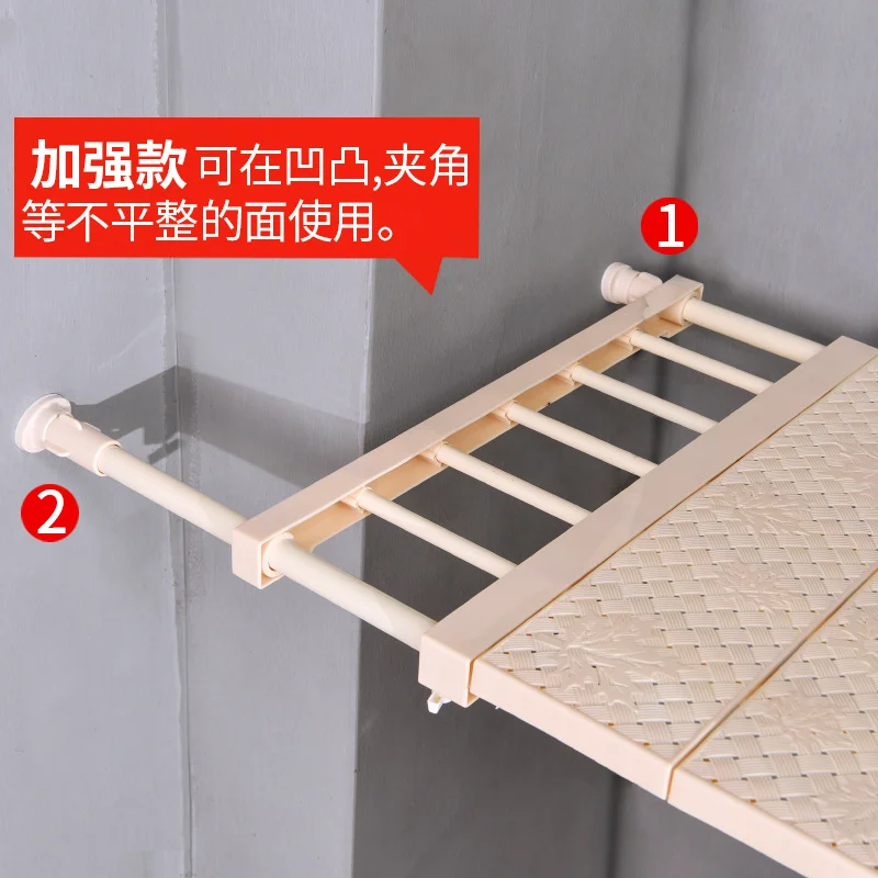 جديد ترقية الفضاء توفير حجرة منظم قابل للتعديل الحائط رف مطبخ المنزل خزانة الحمام رفوف التخزين حاملي