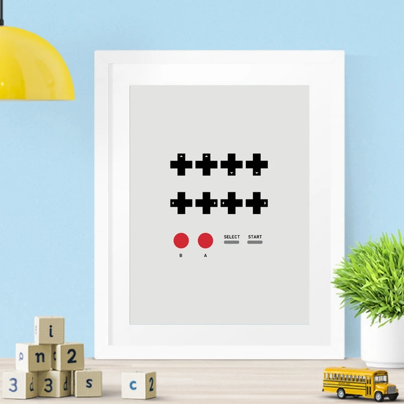 Contra Video Game Canvas Print Kids Room Decor