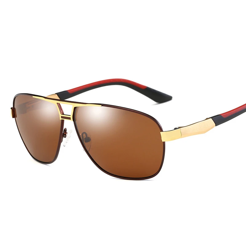 Мужские солнцезащитные очки CHASHMA брендовые поляризационные в алюминиево