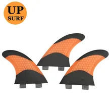 Fcs g5/g7 fin fibra de vidro de fibra carbono prancha barbatanas barbatana quilhas bicolor favo mel surf fcs fin thruster