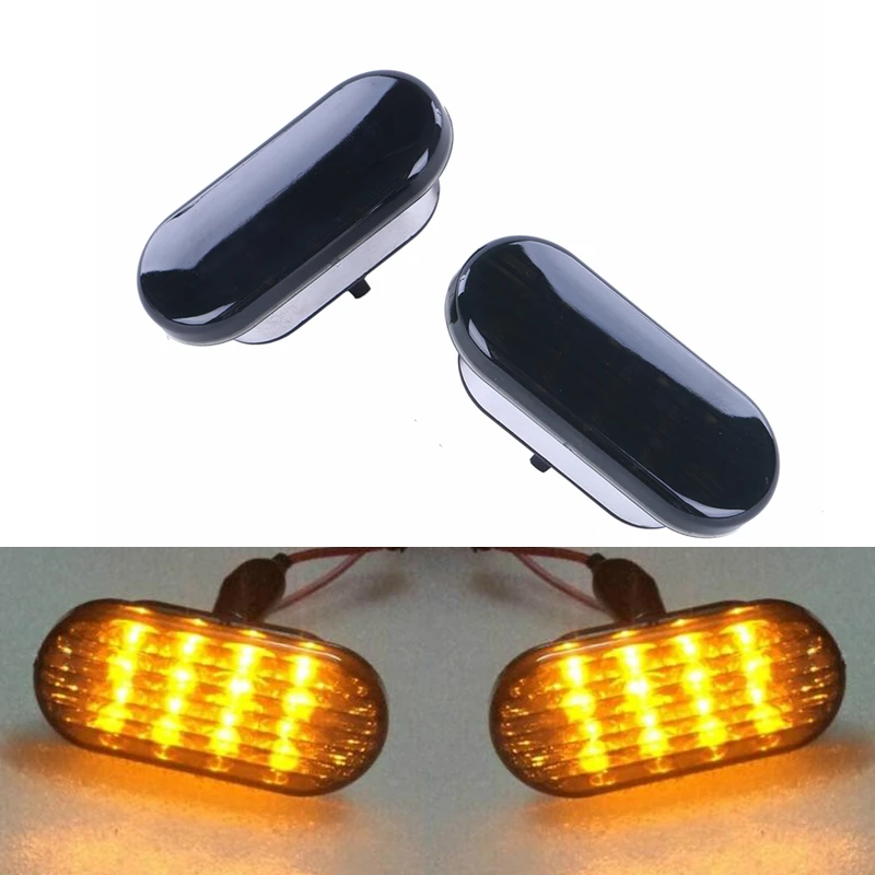 Prix pour 2x Ambre Beetle LED Side Marker Lumière Éteindre la Lampe De Signal fumé Objectif Pour VW Jetta Golf Mk4 Passat B5 1999-2004 #976 Prix pour 2x Ambre Beetle LED Side Marker Lumière Éteindre la Lampe De Signal fumé Objectif Pour VW Jetta Golf Mk4 Passat B5 1999-2004 #976