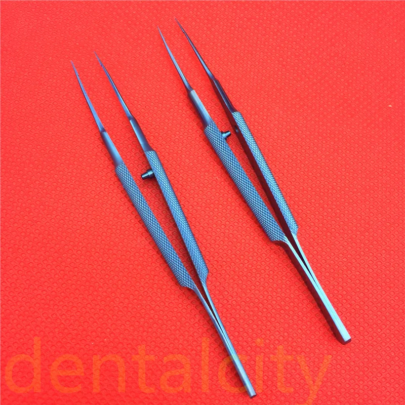 Goede Titanium Tlloy Chirurgische Instrumenten Oogheelkundige Microchirurgische Tandheelkundige Instrumenten Naald Houders + 11.5 Cm Schaar + Pincet