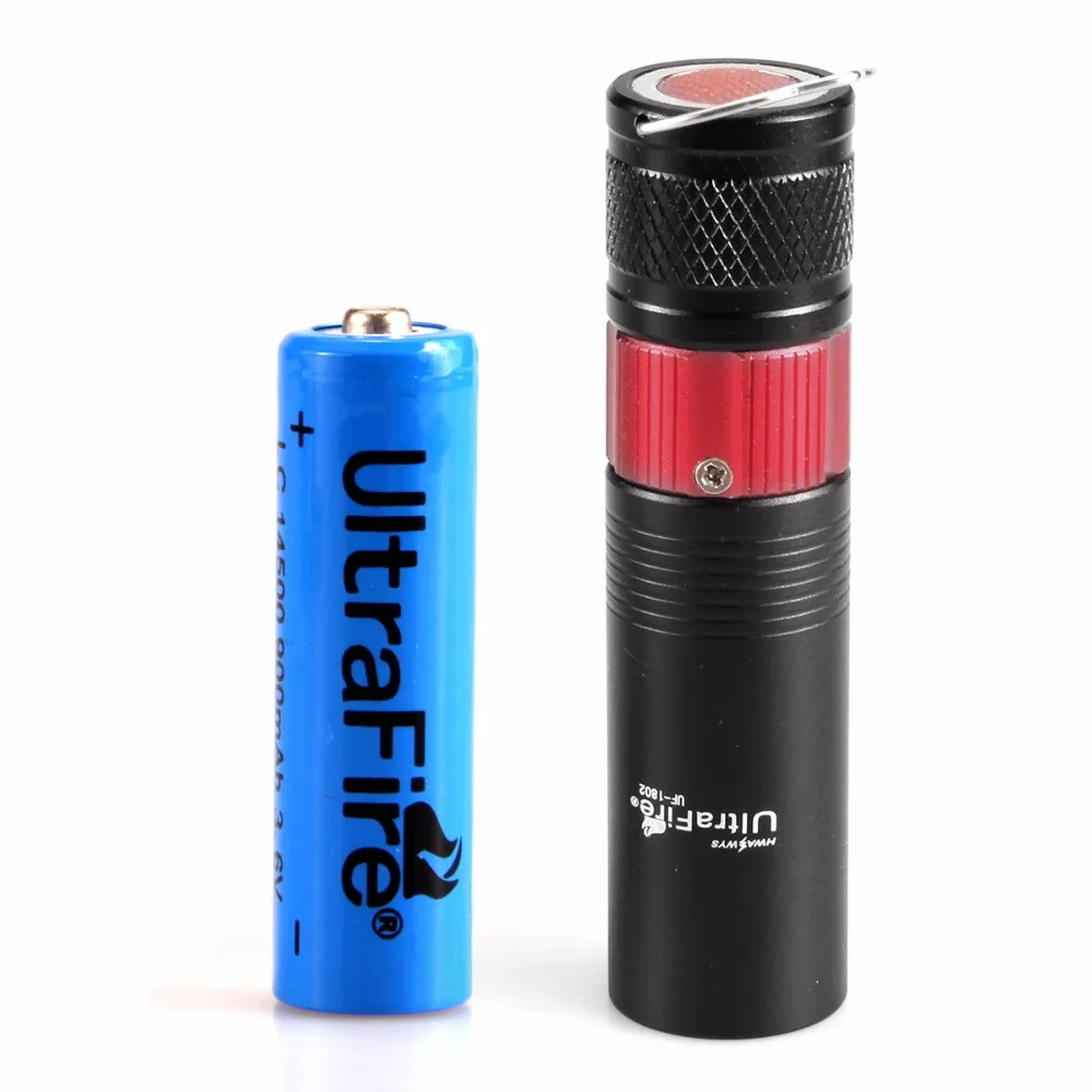 Ultrafire with magnets Three light source flashlight 14500 battery Zoomable flashlight aluminum tactical flashlight Luz torch la