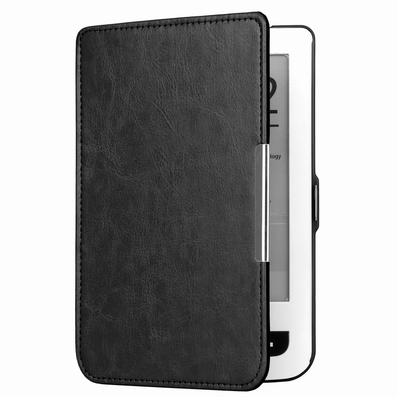 Ereader Cover Ereader Case 1pc PU leather cover protective case for pocketbook touch lux 3 Ruby Red for pocketbook 614 plus 615/624/625/626 ereader