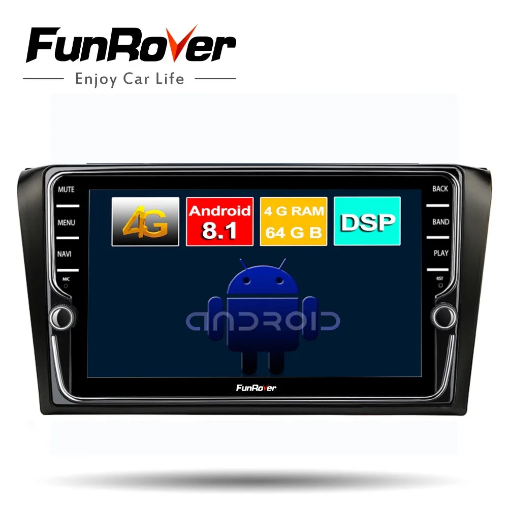 

Funrover android 8.1 2 din car dvd multimedia player for mazda 3 mazda3 2004-2009 radio gps navigation tape recorder 4G+64G DSP