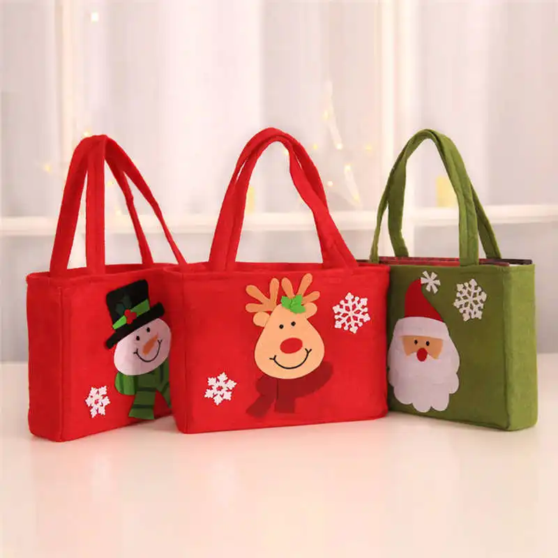 2018 Christmas Santa Claus Snowman Gift Candy Bag Stocking Xmas Tree Party Home Decor #2o26 (4)