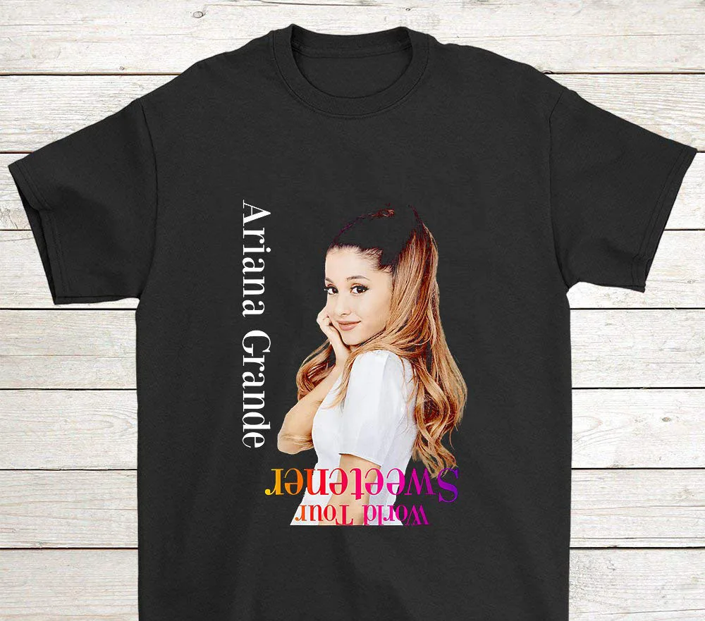JacobTeeCo Ariana Gift-Grande-Sweetener рубашка мир для мужчин футболка Летний стиль Модные