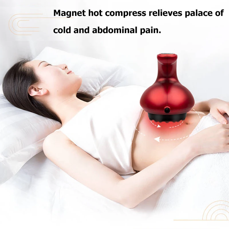 

Electric Cupping Stimulate Acupoint Body Slimming Massager Guasha Scraping Heat Massage Negative Pressure Acupuncture Therapy