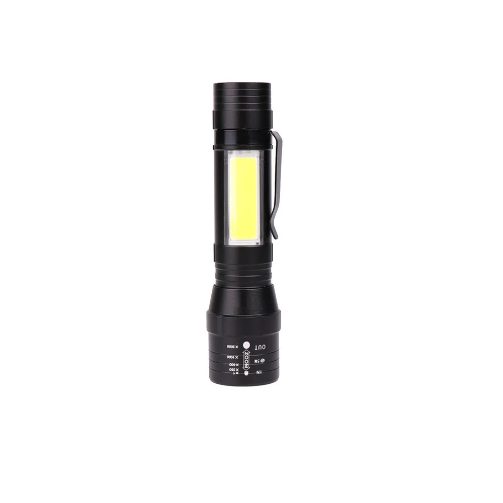 2019 T6 LED flashlight USB rechargeable waterproof flashlight safe night ride flashlight 18650 battery Lighting 500M 40J20 (2)