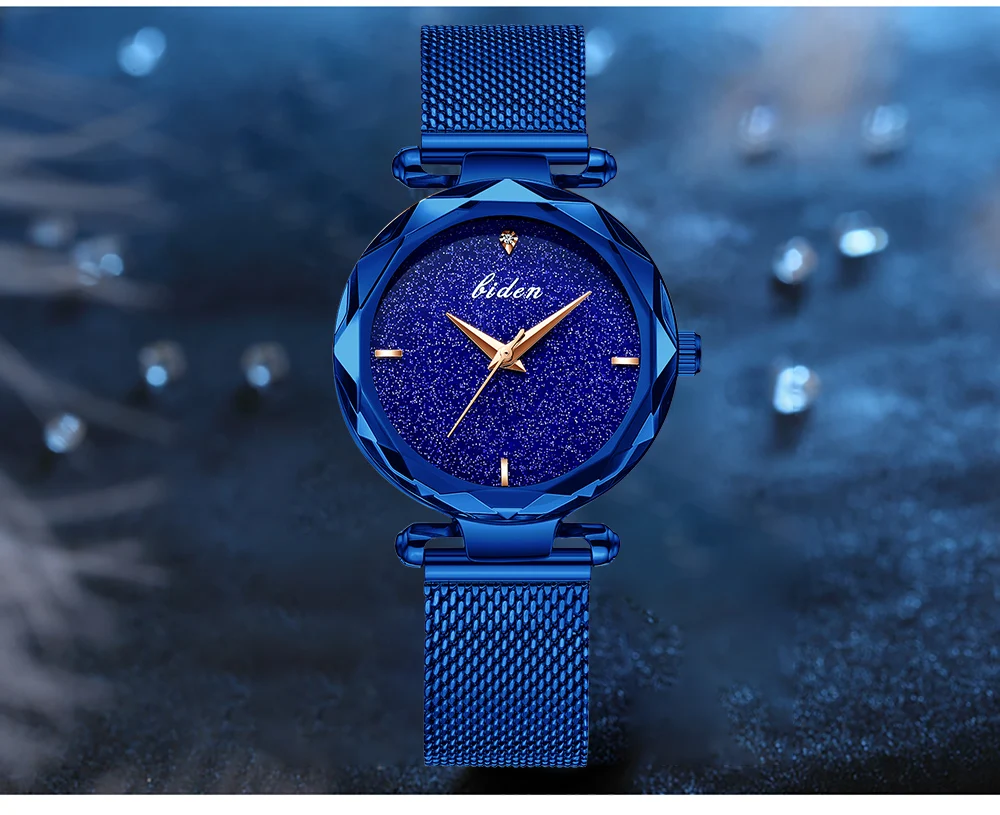 Biden Relojes Mujer Модные женские наручные часы s круглые стеклянные для женщин