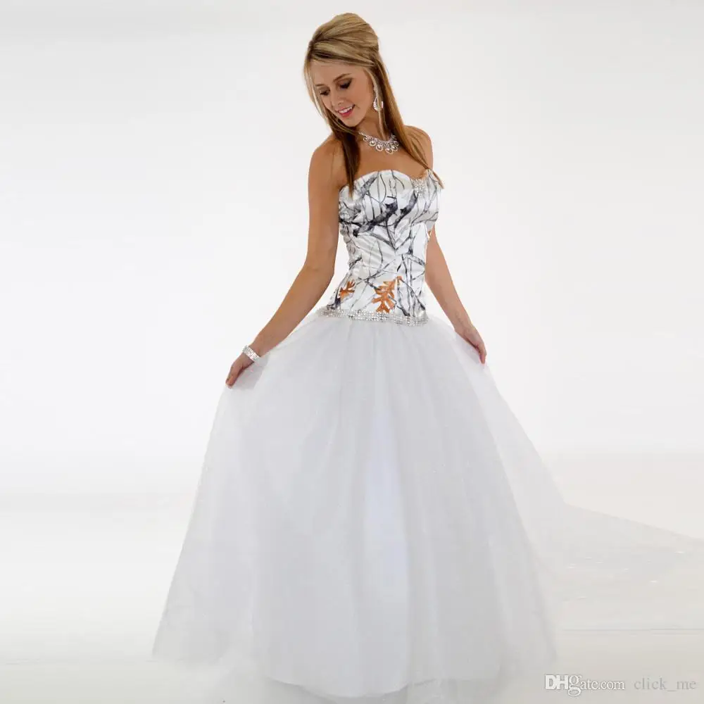 Simple Camo Wedding Dresses Cheap Sweetheart A Line Tulle Wedding Guest Dress Bridal Gowns Floor Length Zipper Bridesmaid Dress Long