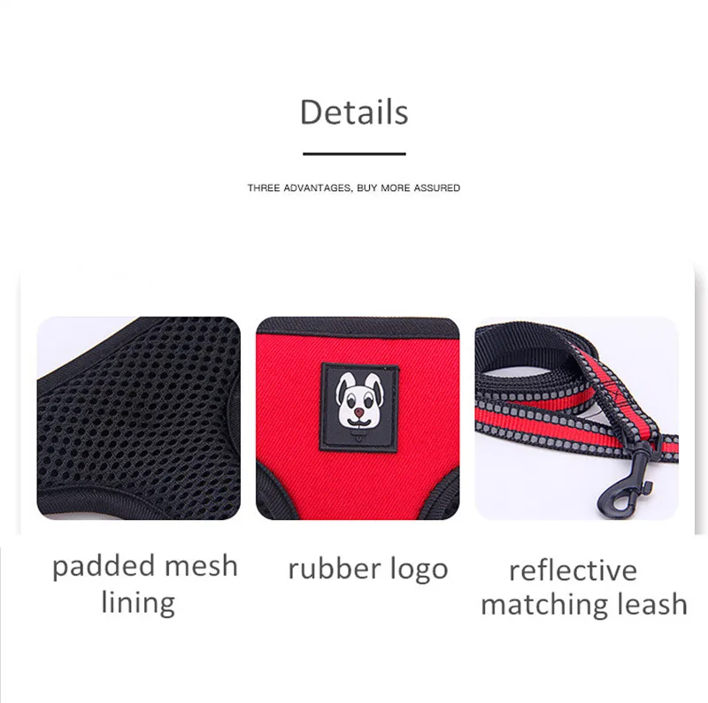 Dog Harness and Leash Set  (3)