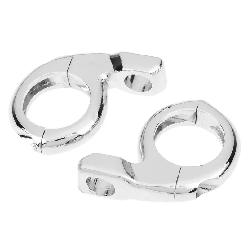 

2pcs/lot Chrome Plated 10mm/8mm Motorcycle Motorbike Handlebar Mirror Turn Signal Adapter Clamps for ATV Dirt Bike Accessories